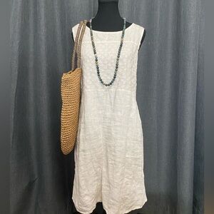 Italian 100% Linen Dress | Size Large